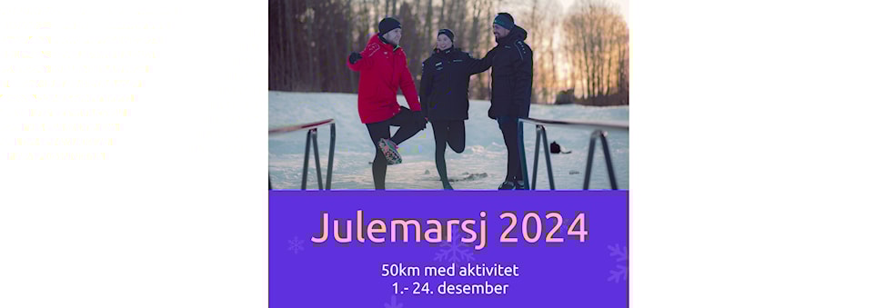 Julemarsj 2024 - 50 km fra 1. - 24. desember